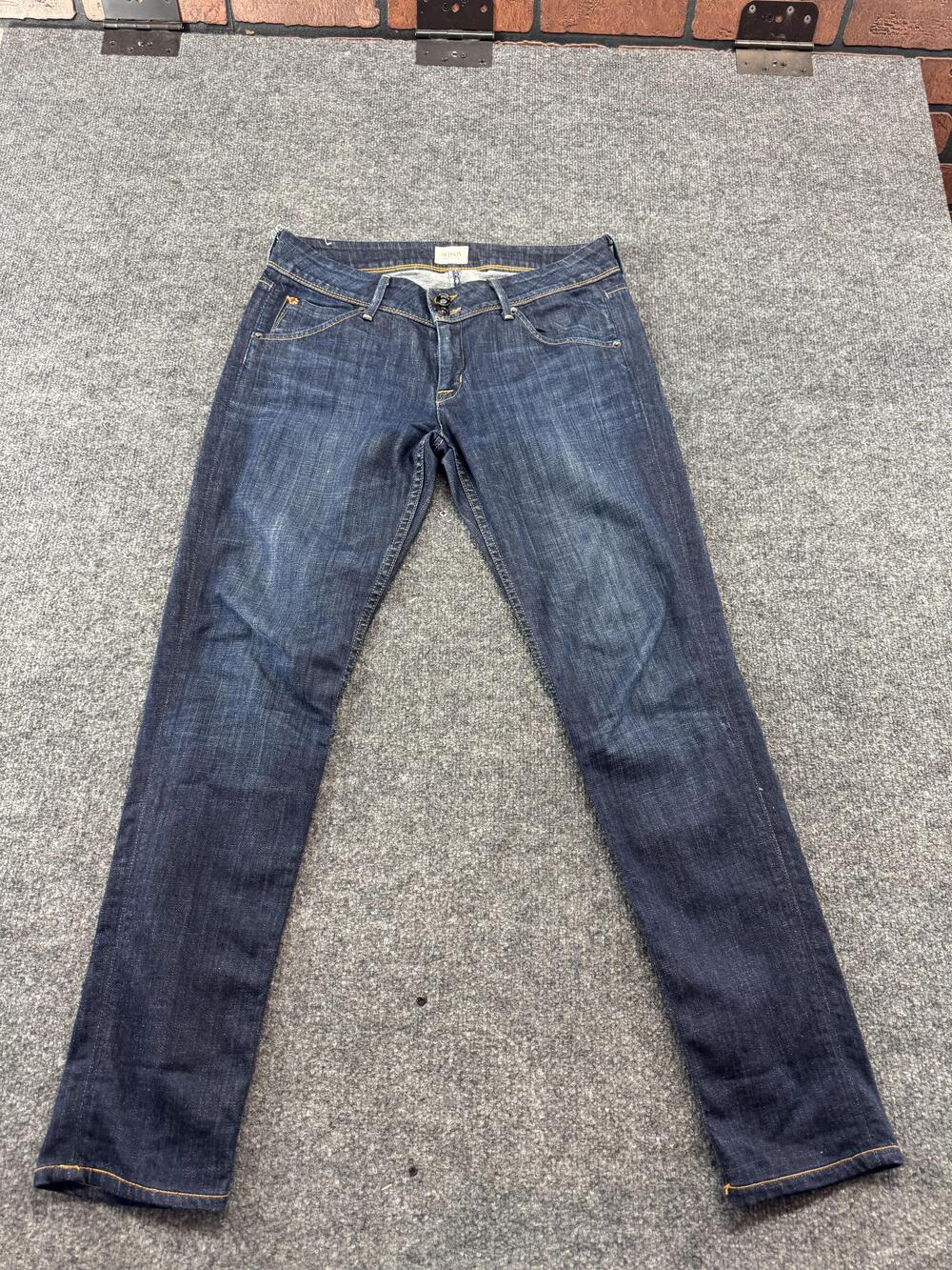 Hudson Collin Skinny Jeans Womens 29 Blue Dark Wash Flap Pocket Denim Stretch